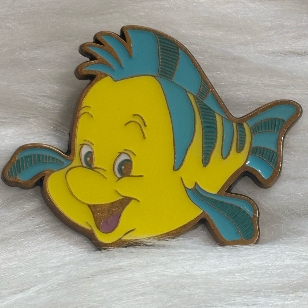 The Little Mermaid Flounder Disney Pin